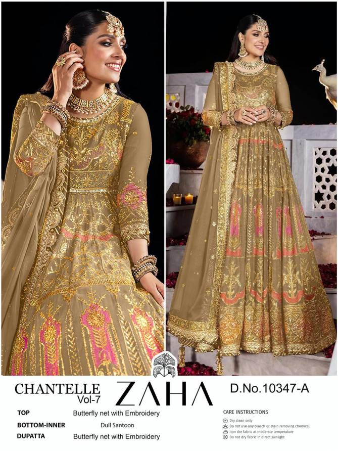 Chantelle Vol 7 A And B By Zaha Pakistani Suits Wholesale Shop In Surat
